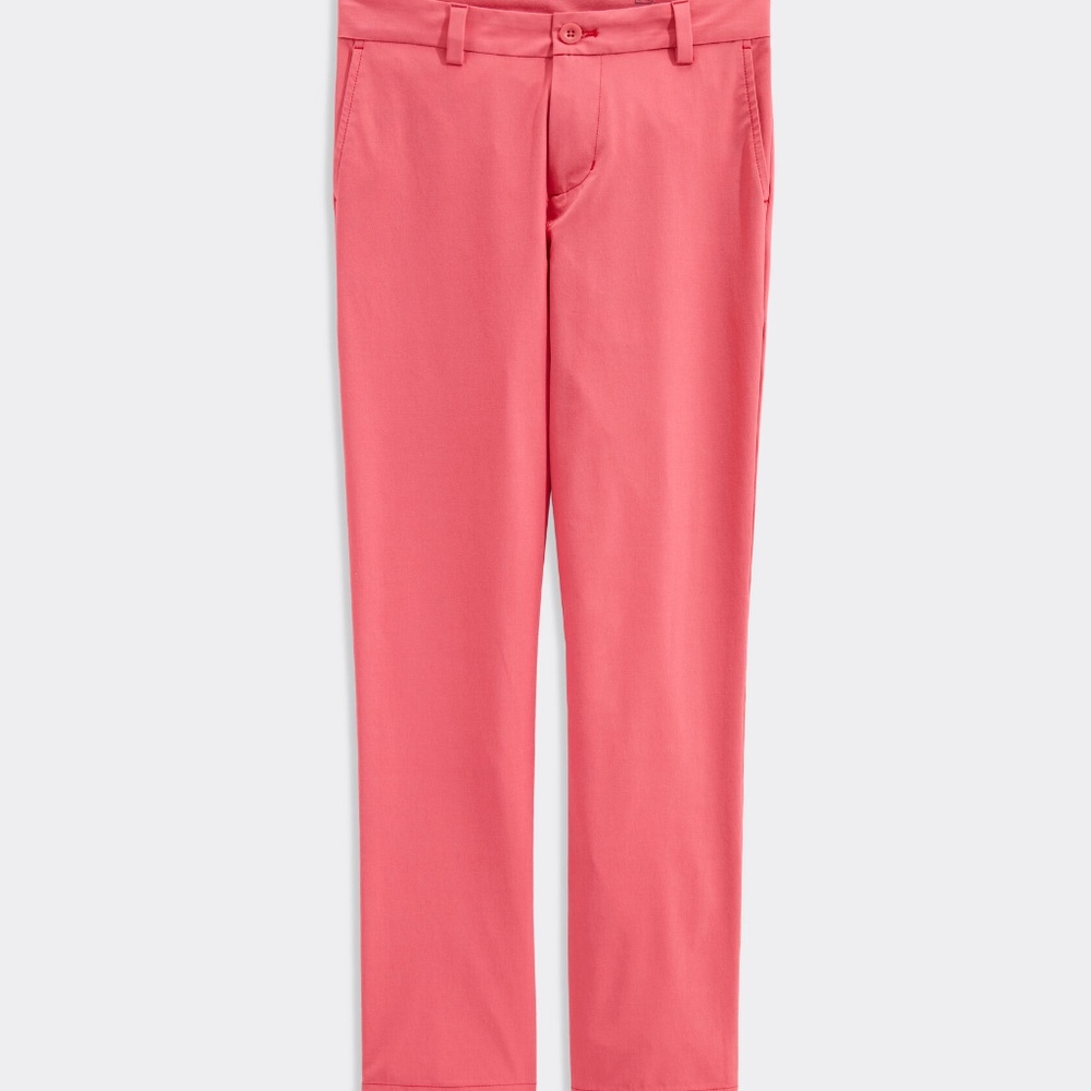 Vineyard vines Boys' Performance Breaker Pants in sailors red size 12